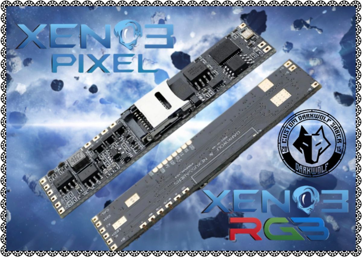 Xeno3 RGB / Pixel Sound Board with SD Card | Saber Upgrade