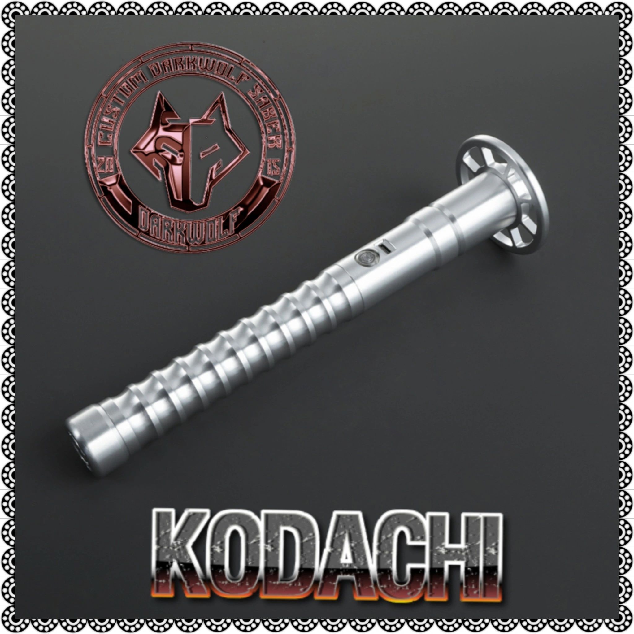 A silver-colored, grooved screw with a flat head on a dark background.