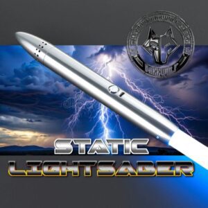 A sleek rocket labeled 'Static Lightloader' against a stormy sky backdrop.