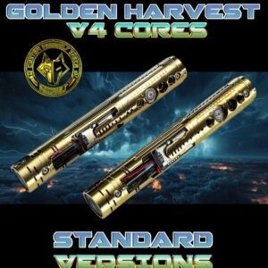 Golden Harvest V4 Core standard versions packaging with futuristic design.