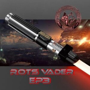 A detailed lightsaber replica from Star Wars: ROTJ Episode 3.