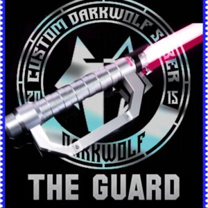 A detailed lightsaber named 'The Guard' by Custom Darkwolf.