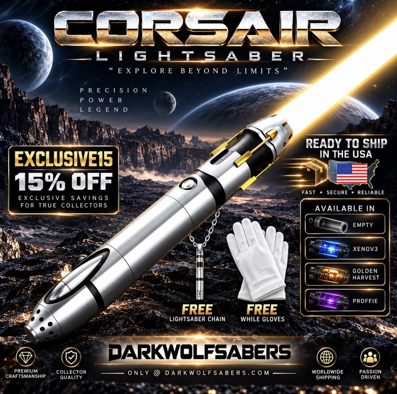 Corsair Lightsaber – Elegant. Powerful. Legendary. - Image 6