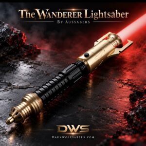 Wanderer lightsaber with red blade