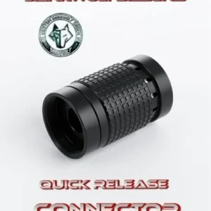 Quick release connector for a tube or pipe system.