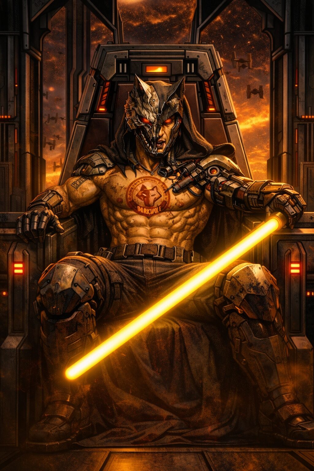 Disassembled custom lightsabers for sale showing all hilt parts and components.